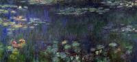 Monet, Claude Oscar - Green Reflection-left half